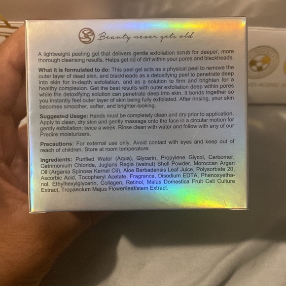 PRÉDIRÉ PARIS Argan oil facial peeling gel with Vitamin E & A - Picture 3 of 6